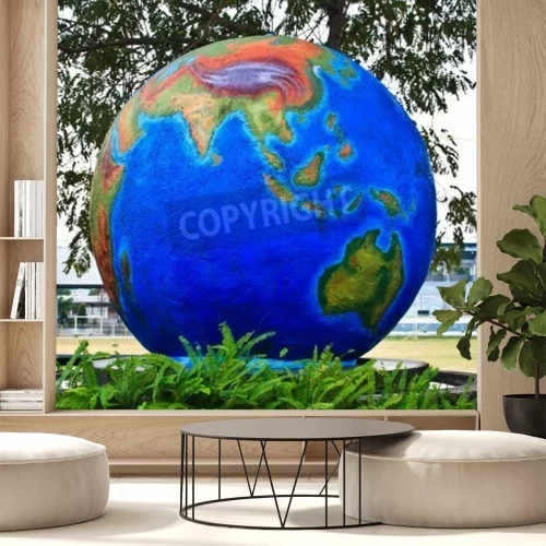 Fotobehang 3D wereldbol