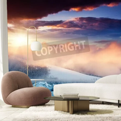 Fotobehang Besneeuwde woestijn