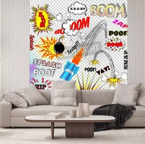 Fotobehang Strip ballonnen