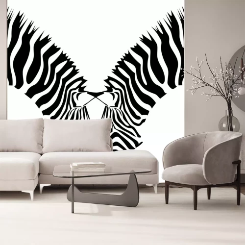 Sticker paar zebra's