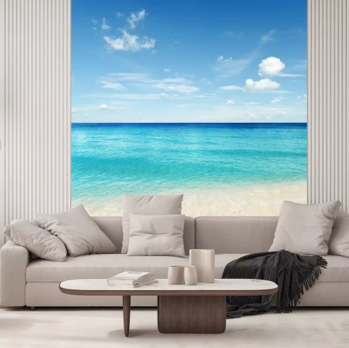 Fotobehang Strand en zachte oceaanwateren