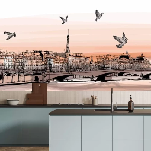 Sticker Mening van Parijs van "Pont des arts"