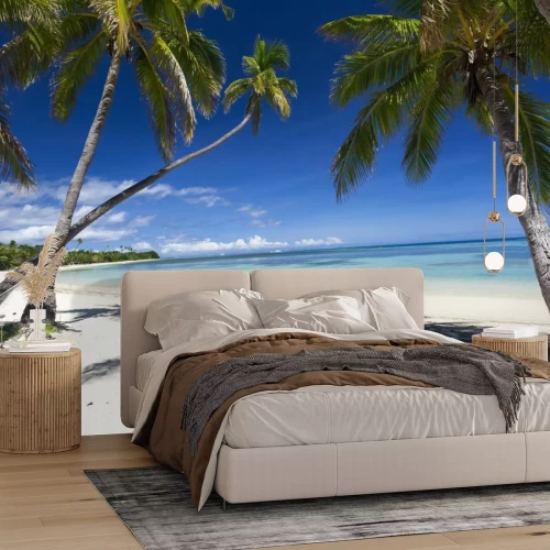 Fotobehang Tropisch paradijslandschap van het eiland Fiji