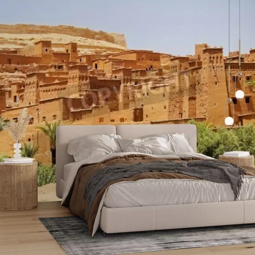 Fotobehang Stad in de woestijn