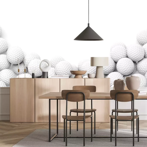 Fotobehang Ballen in de stijl van golfballen