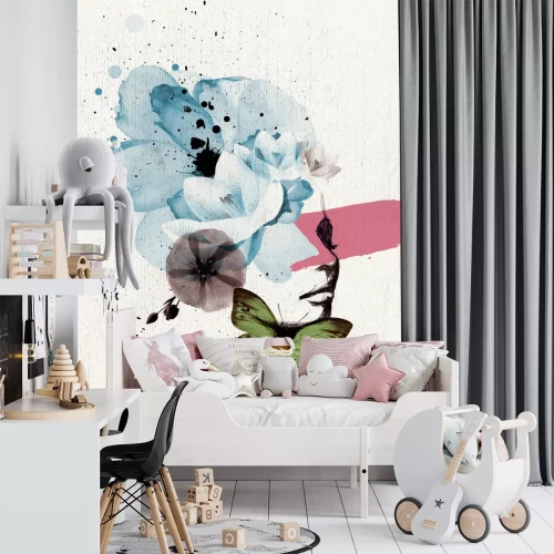 Fotobehang Girly abstract portret