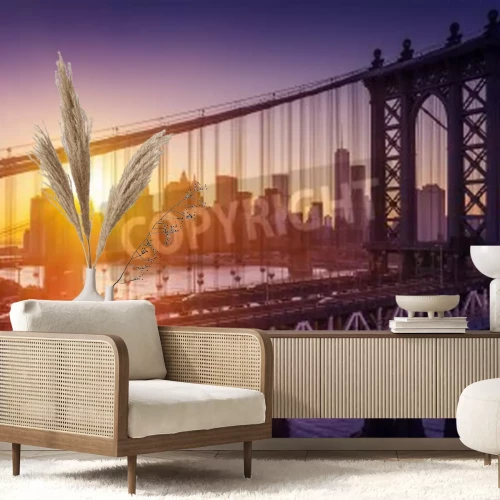 Fotobehang Zonsopgang in New York City