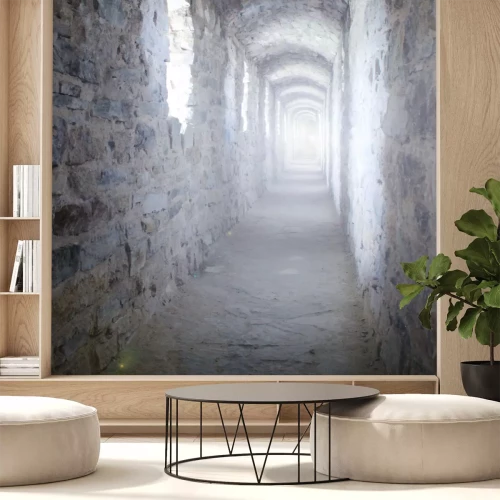 Fotobehang Tunnel in oud gebouw