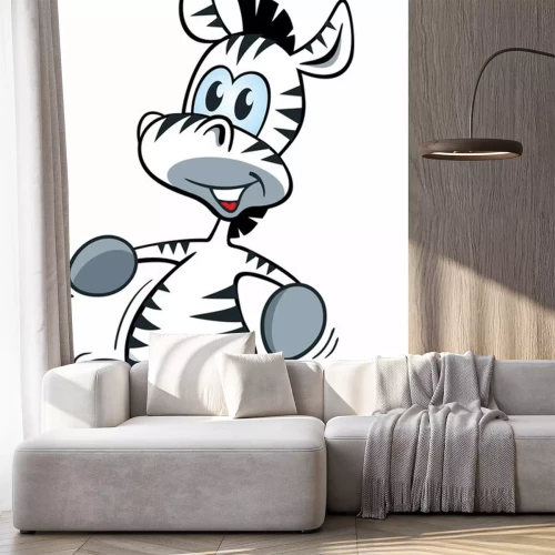 Sticker Mascot Zebra Running