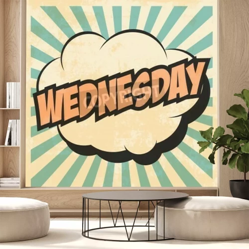 Fotobehang Pop art ballon opschrift