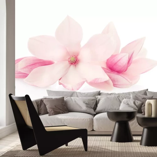 Sticker Aquarel schilderij van een magnolia