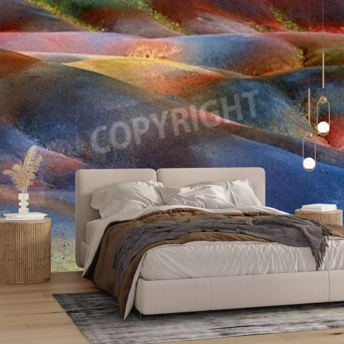 Fotobehang Gekleurd zand in de woestijn