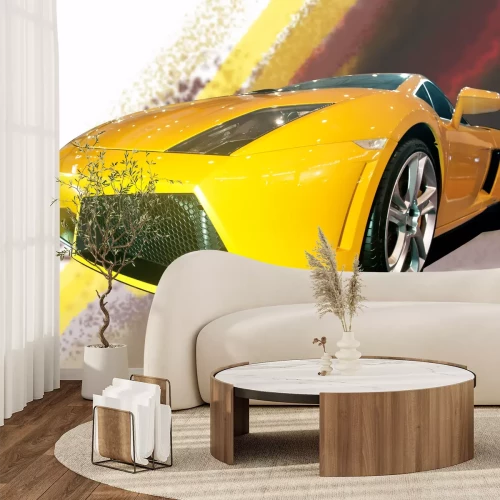 Fotobehang Beijing, China, op 23 april 2012: Beijing International Auto Show, ford LAMBORGHINI sportwagen lokale, Beijing, in april 2012,