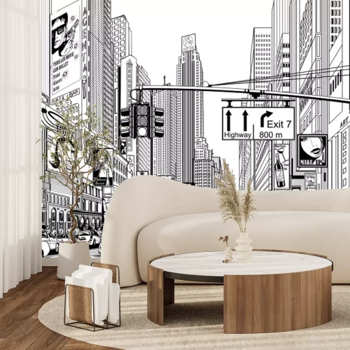 Fotobehang Een straat in New York