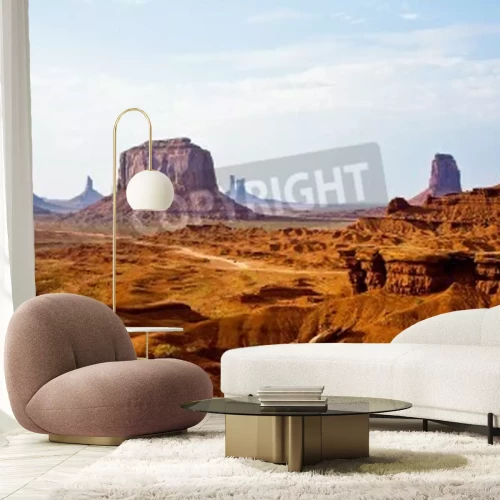 Fotobehang Amerikaanse woestijn en bergen