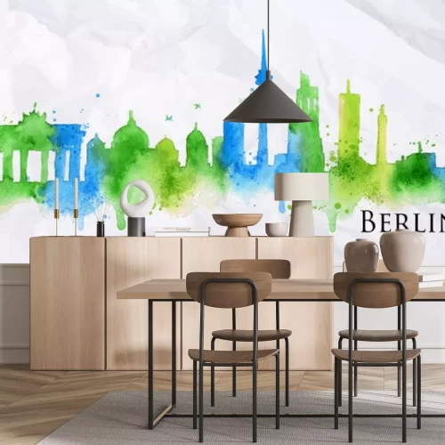 Sticker Silhouette watercolor Berlin