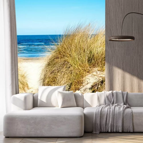 Fotobehang Zandduin op het strand