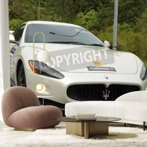 Fotobehang Maserati Gran Turismo at sport cars gatheting