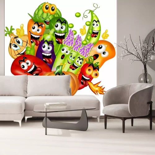 Sticker Verdure gustose cartoon