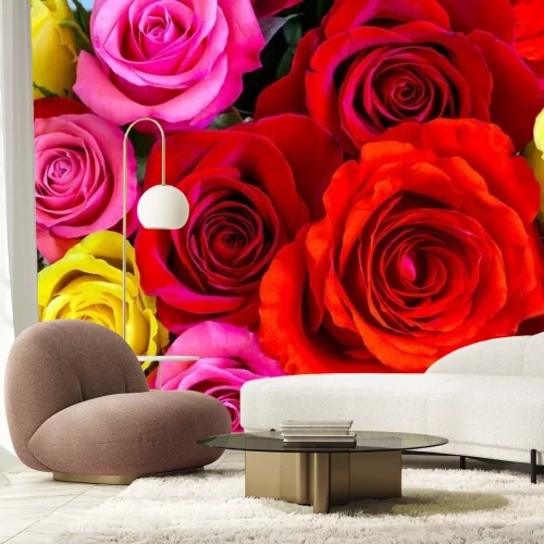 Fotobehang Rozen op de achtergrond