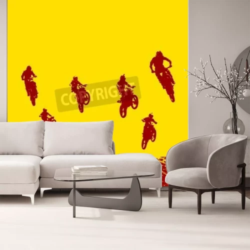 Fotobehang Vector illustratie.