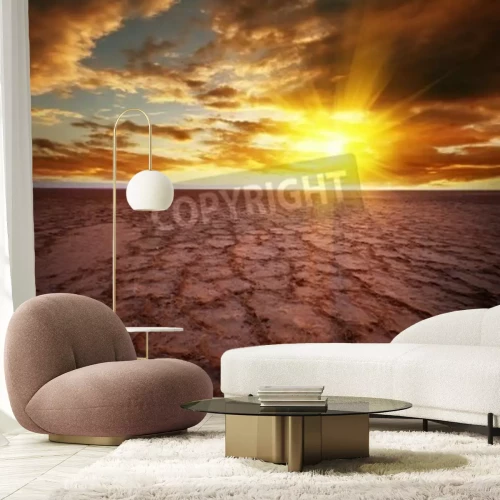 Fotobehang Woestijn in Tunesië