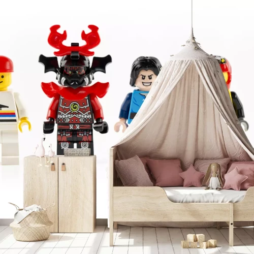 Sticker LEGO stenen karakters kleurrijke figuren