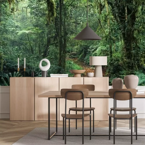 Fotobehang Groene tropische jungle