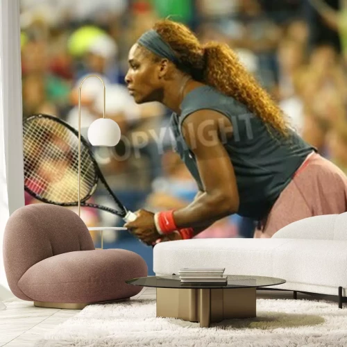 Fotobehang Tenniswedstrijd van Serena Williams