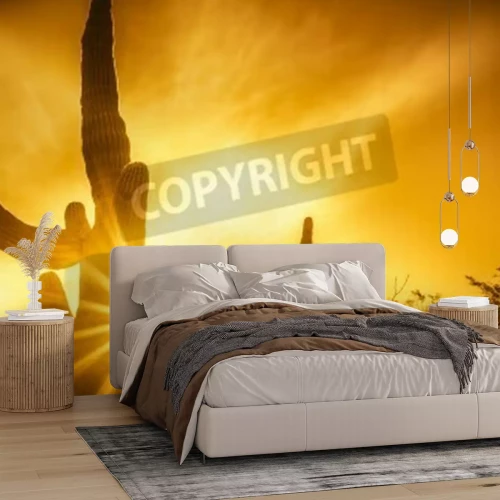 Fotobehang Woestijn cactussen in Arizona