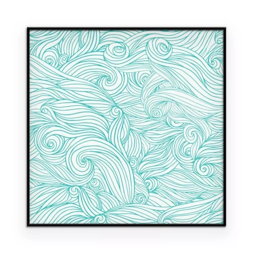 Poster Abstract golfmotief op een witte achtergrond