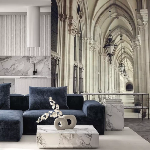 Fotobehang Stone archway