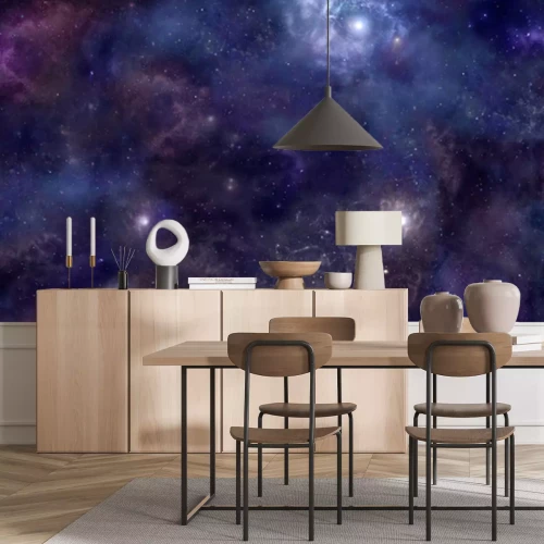 Fotobehang Sterren en een galactische nevel