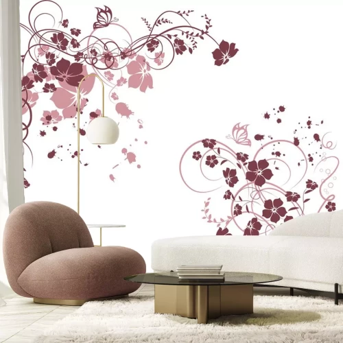 Sticker Bloemen frame