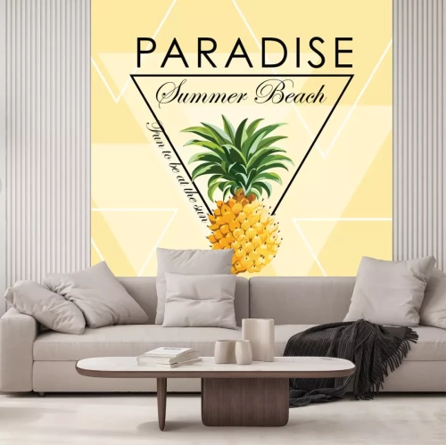 Sticker Afbeeldingen met ananas en inscripties