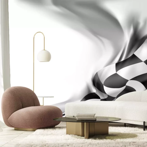 Sticker ras vlag achtergrond vector illustratie