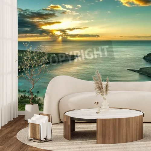 Fotobehang Hawaï en de zonsopgang