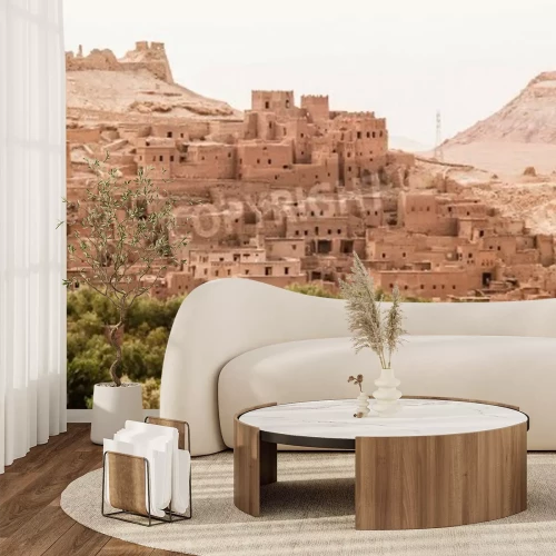 Fotobehang Stad bij de woestijn