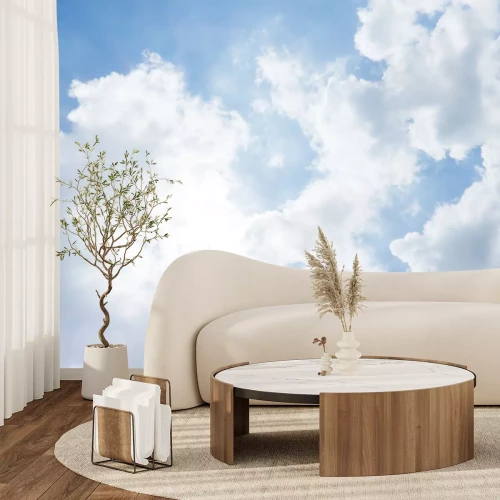 Fotobehang Schilderachtige heldere wolken