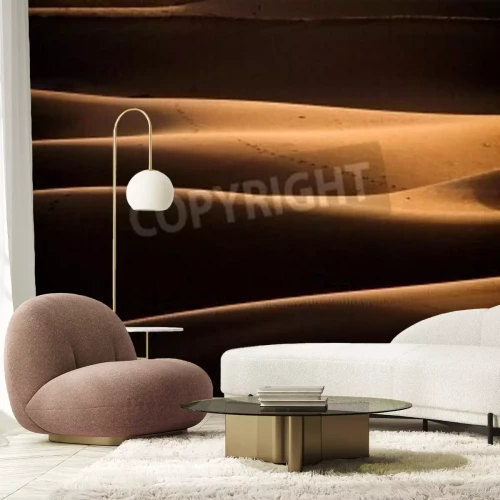 Fotobehang De woestijn in de avond