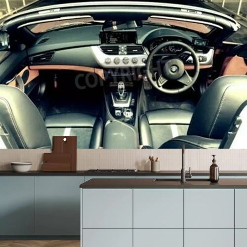 Fotobehang BMW console