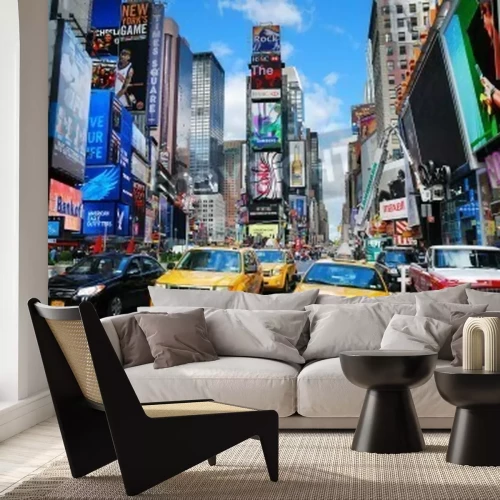 Fotobehang Taxi's in Manhattan