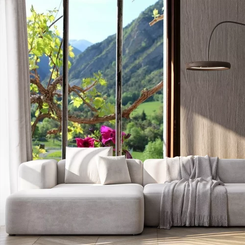 Fotobehang Fenetre Natuur