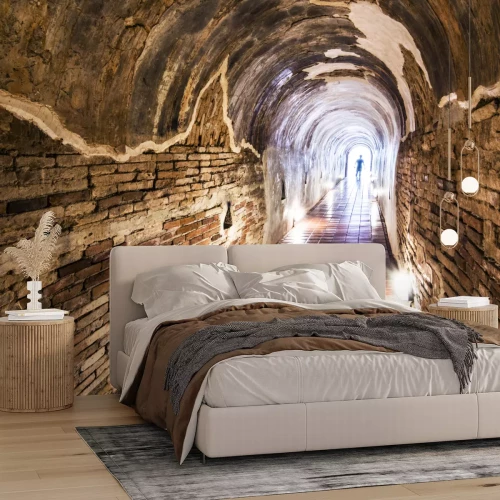 Fotobehang Oude tunnel in de voorsteden