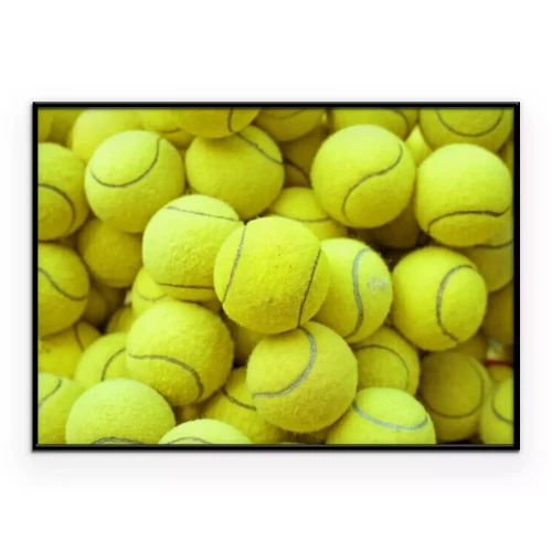 Poster Tennisballen 3D