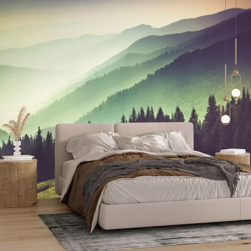 Fotobehang Pittoreske bergketens