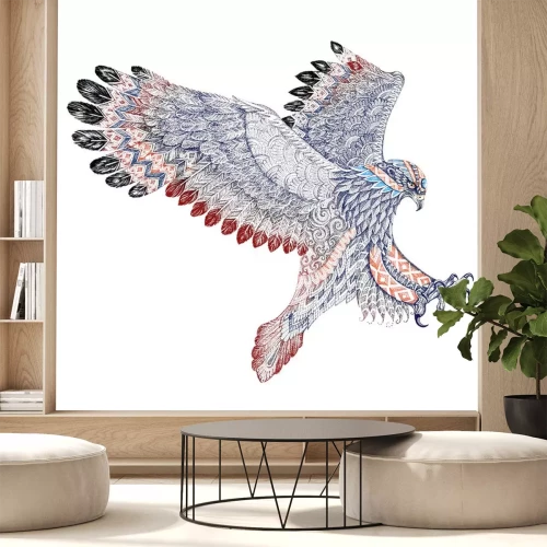 Sticker Adelaar in een etnische stijl