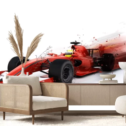 Sticker F1 generieke raceauto met speciaal effect