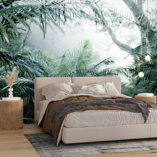 Fotobehang Tropen in donkere kleuren