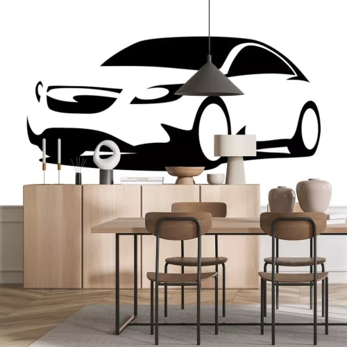 Sticker Auto silhouet modern